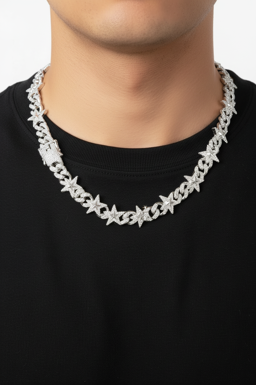 Collar Cubano Estrellas - Cuello v2