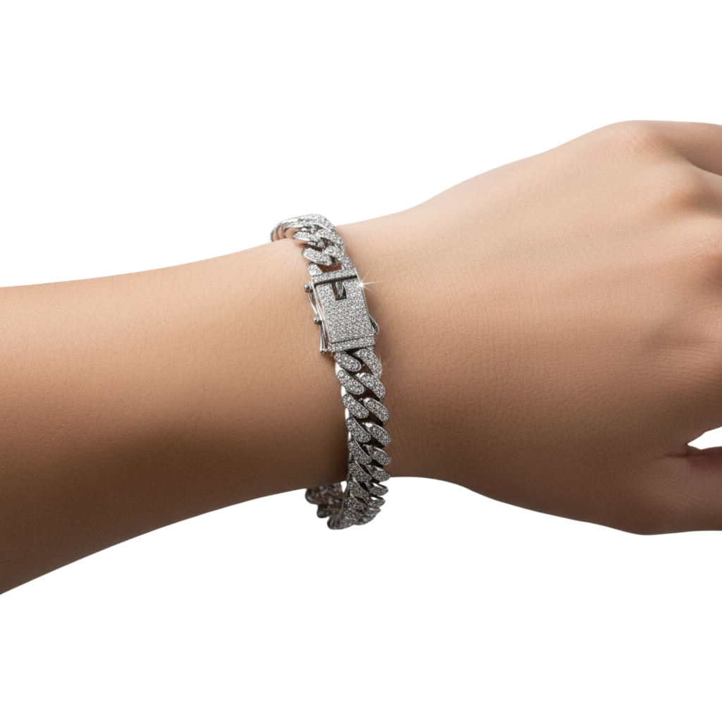 Set Cubano Diamantes | Cadena + Pulsera